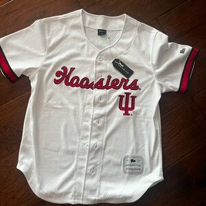 Indiana Hoosiers Hype and Vice Women’s Small Baseball Jersey – White – NWT